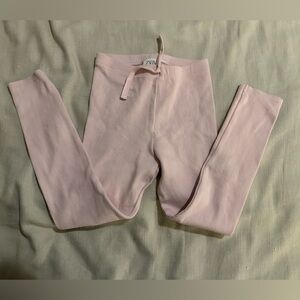Zara Pink Ribbed Leggings